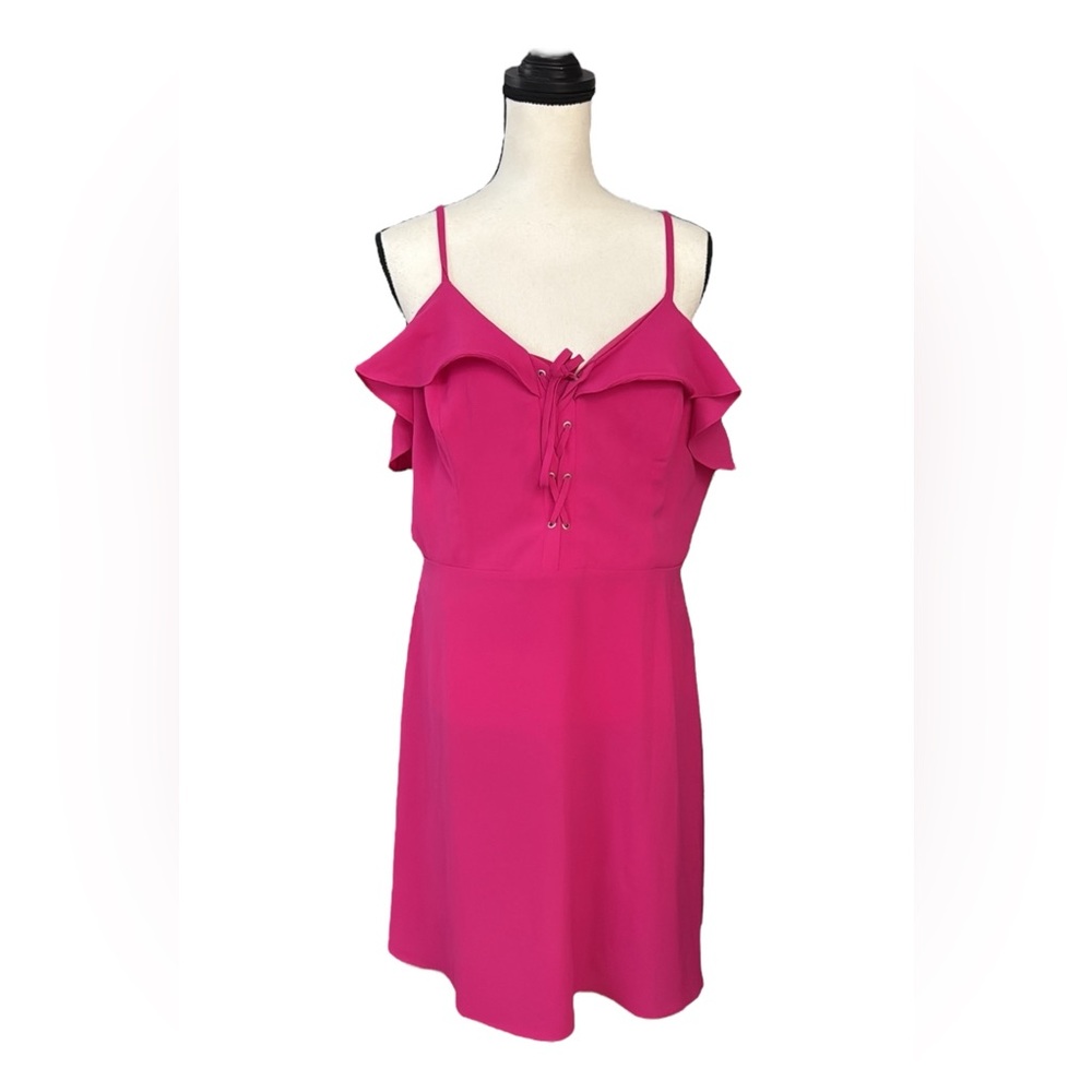 Vibrant Pink Sleeveless Dress